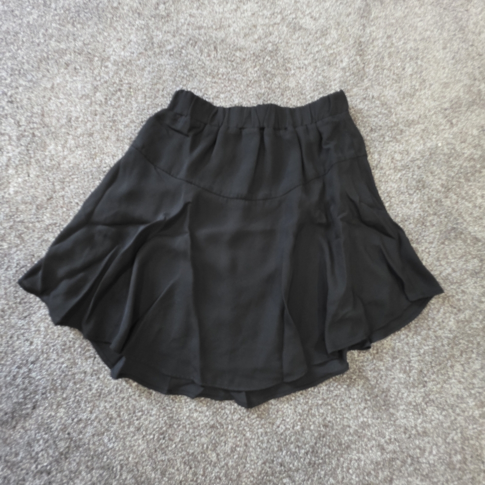 Three Eighty Two Black Skirt with Flared Silhouette